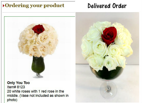 Zestflowers.com flower order comparison 2